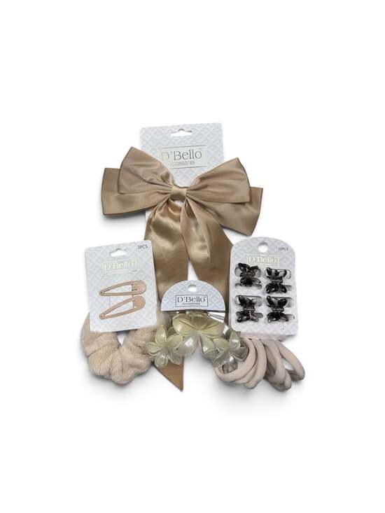 D'Bello Accessories Accessories - D'Bello Cream Hair Accessory Bundle